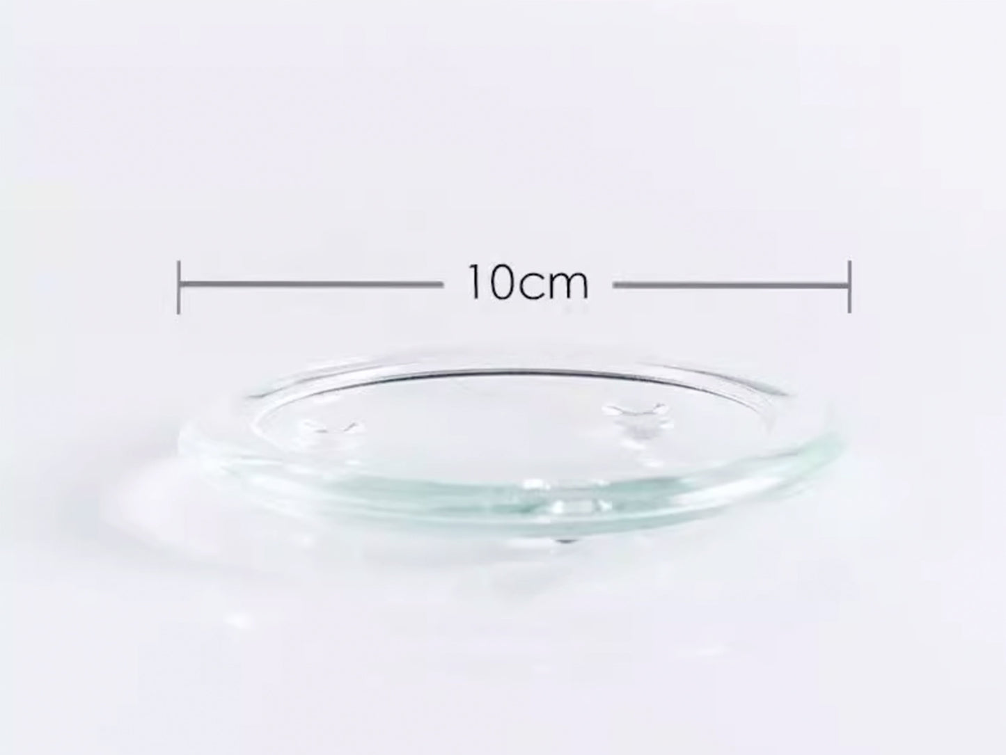 Clear Glass Candle Plates, Pillar Candle Holder Plates