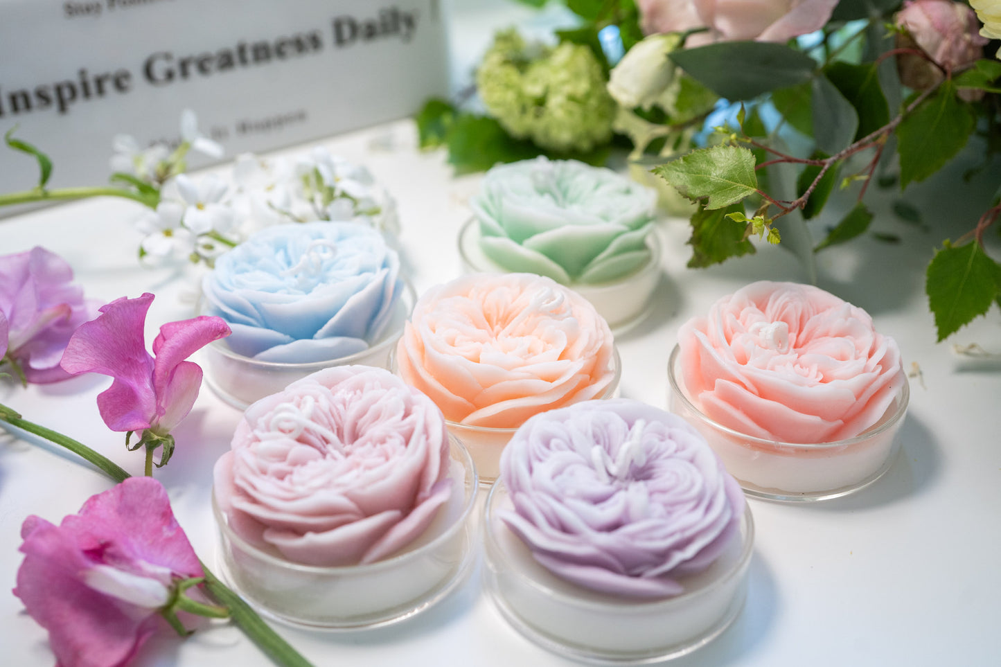 David Austin Rose Candles, Handmade Scented Soy Wax Candles, Home Fragrance, Homewarming Gifts