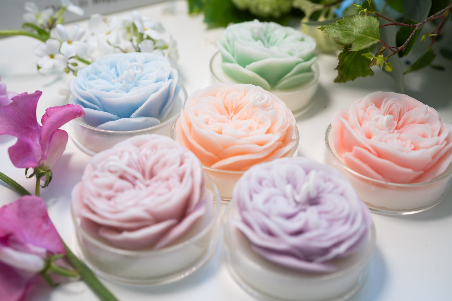 David Austin Rose Candles, Handmade Scented Soy Wax Candles, Home Fragrance, Homewarming Gifts