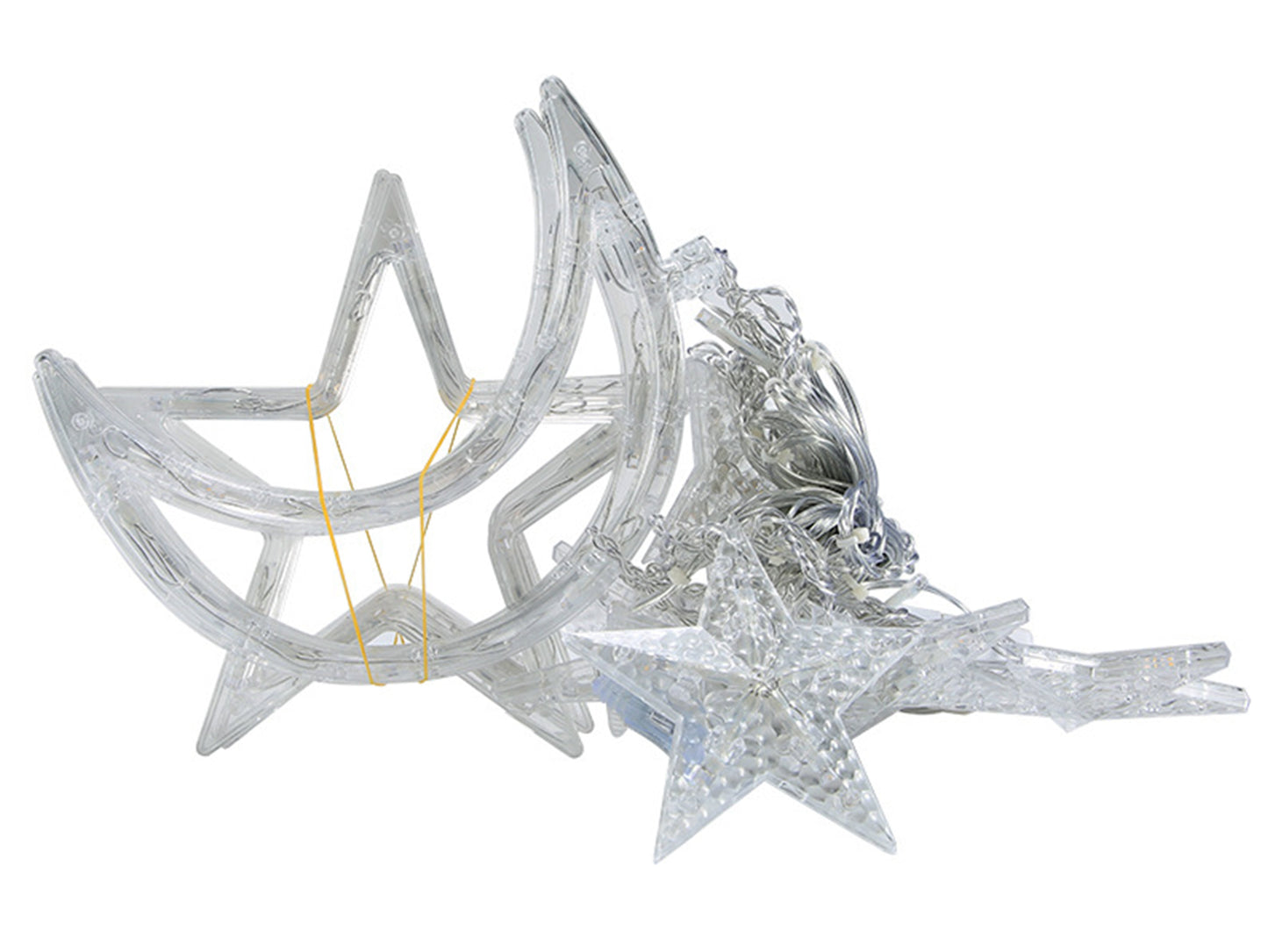 Moon and Star Fairy String Lights, Warm White Home Lights Decor, Bedroom Accessories