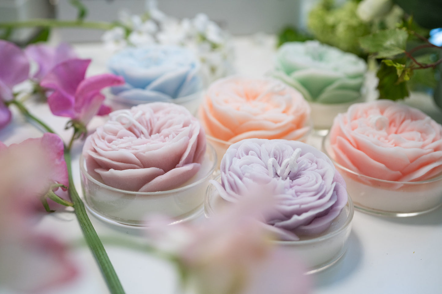 David Austin Rose Candles, Handmade Scented Soy Wax Candles, Home Fragrance, Homewarming Gifts