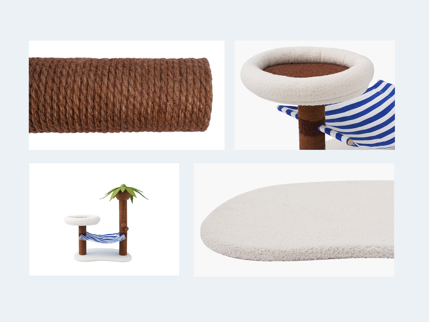 Coconut Tree Cat Tree, Cat Tower, Cat Climbing Cando with Scratching Post