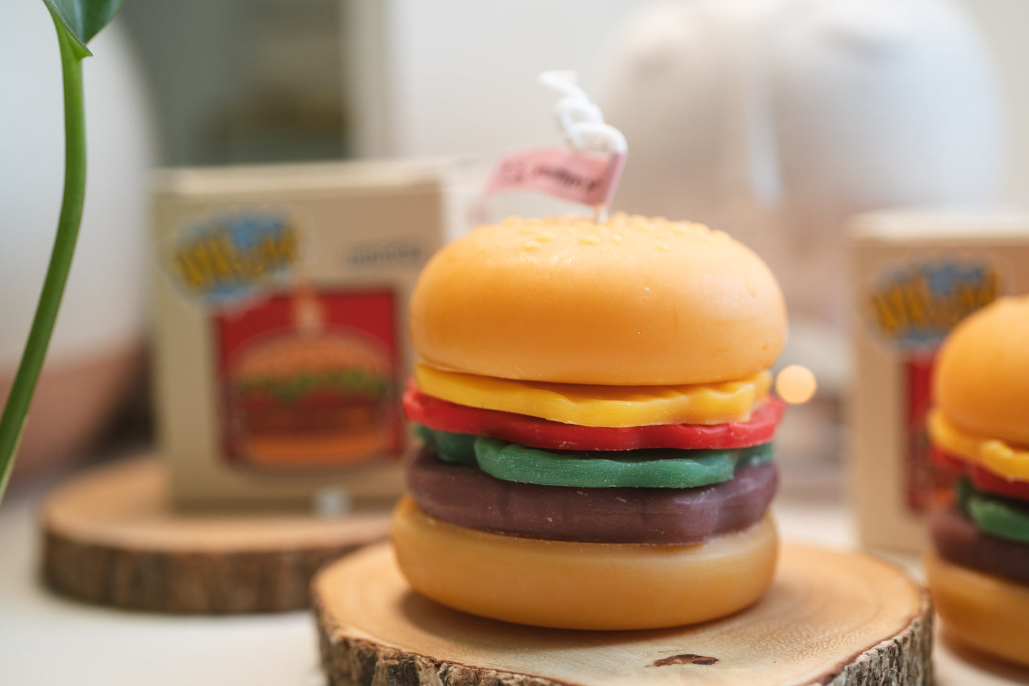 Burger Shaped Candles, Soy Wax Scented Candles