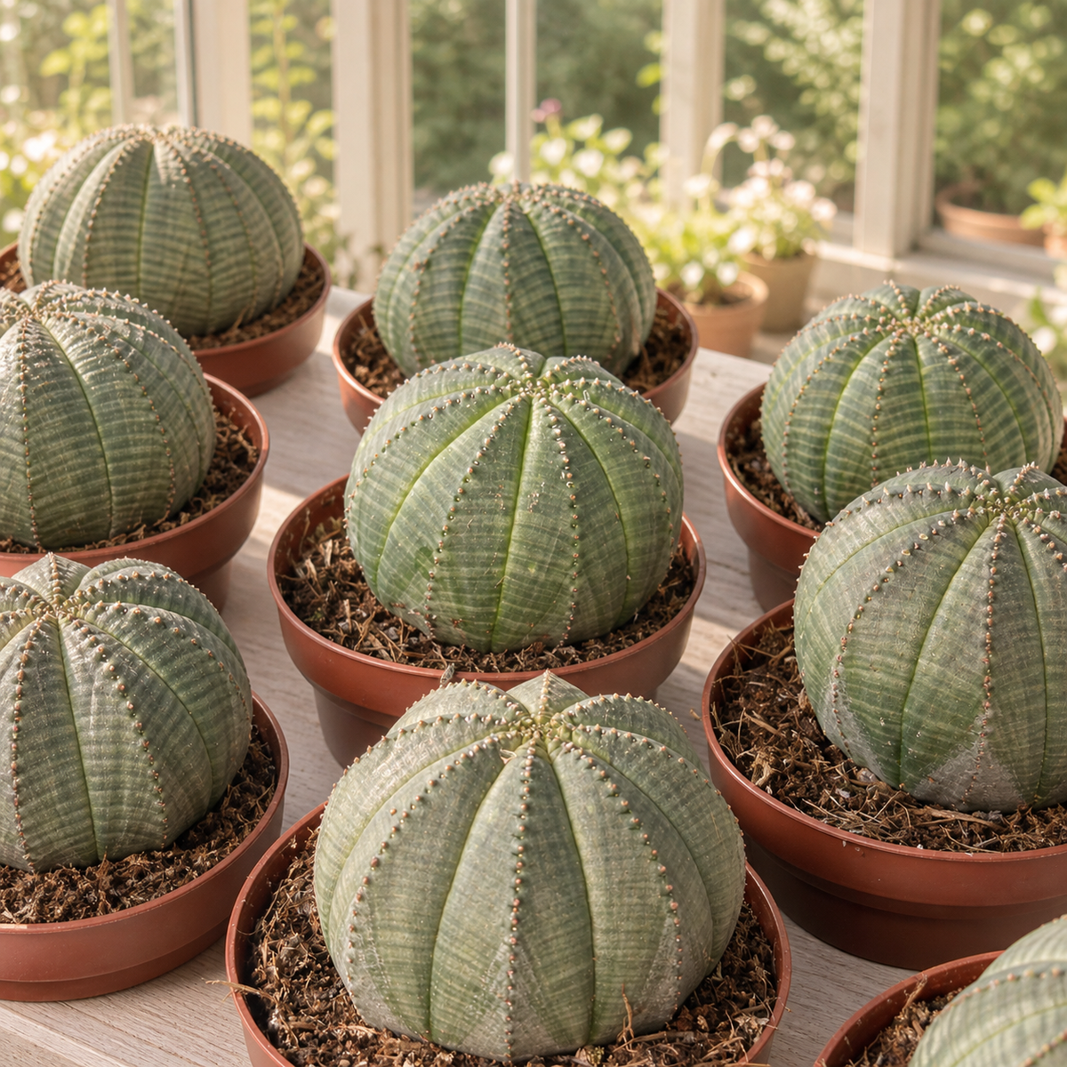 Euphorbia Obesa Baseball Plant – Cactus-Like Succulent Houseplant in 8.5cm Pot