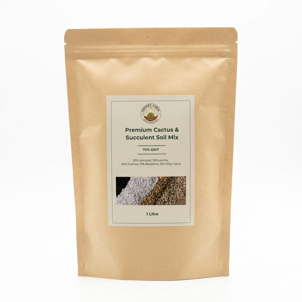 Premium Cactus & Succulent Potting Mix soil for Mature Lithops & Haworthia - 0